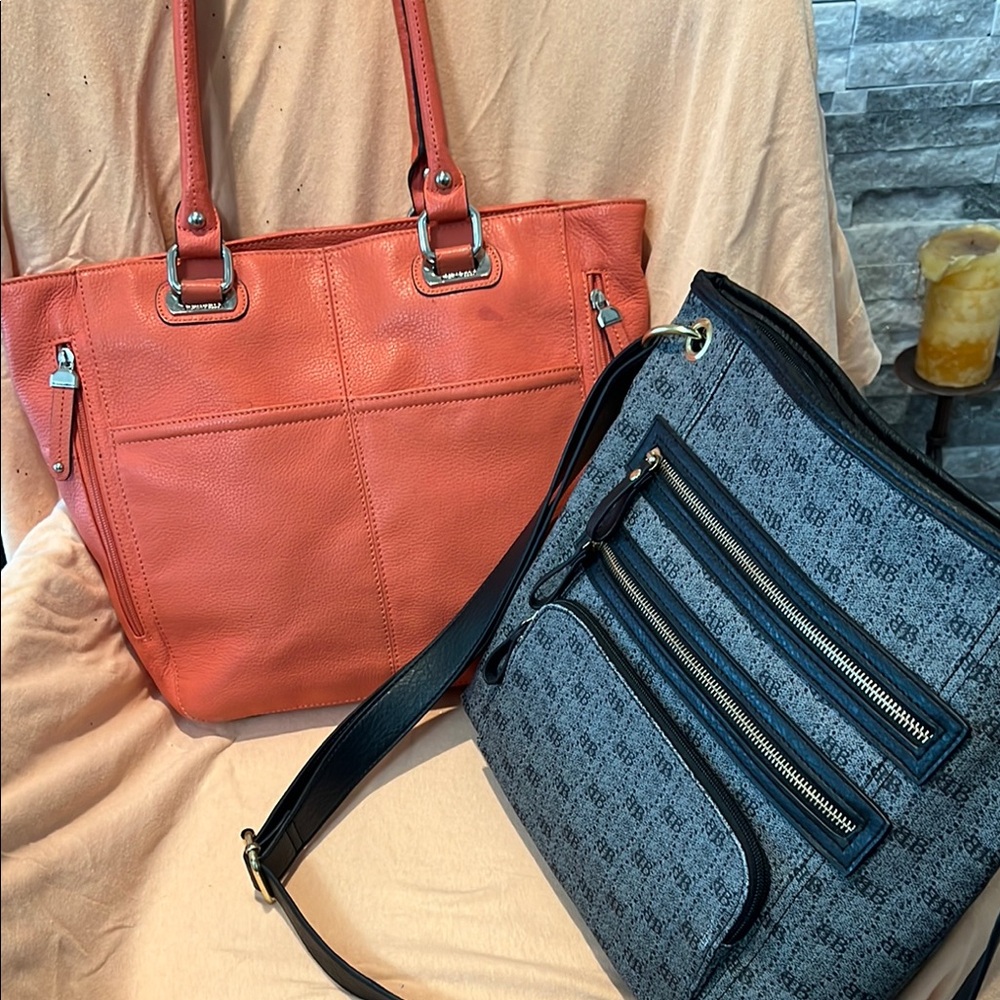 Stylish Orange Tignanello and Gray Bueno Women's crossbody Bag